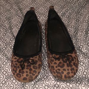 Girls leopard flats